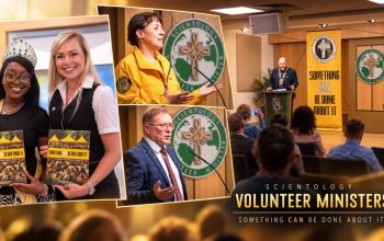 Les bénévoles de Scientology présentent leur programme d’aide humanitaire à Dublin