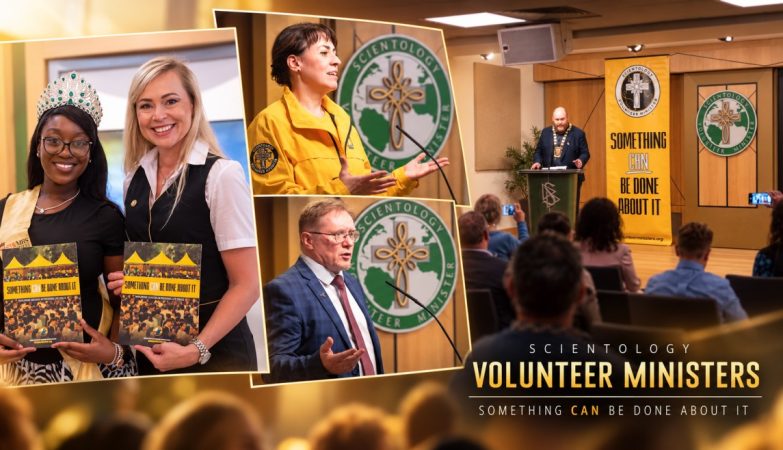 Les bénévoles de Scientology présentent leur programme d’aide humanitaire à Dublin